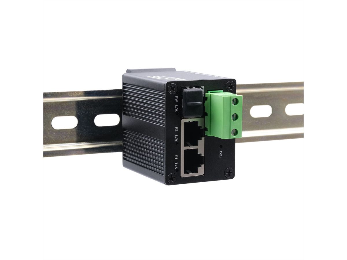 EXSYS EX-62010PoE-SFP Switch industriel Micro 2+1 ports PoE+ Gigabit
