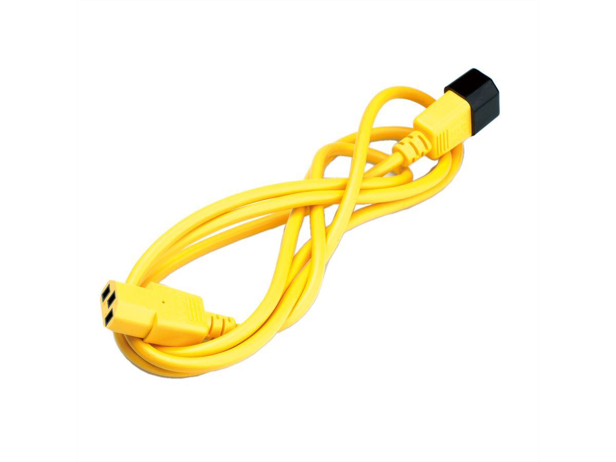 ROLINE Câble d'alimentation, IEC 320 C14 - C13, jaune, 3 m