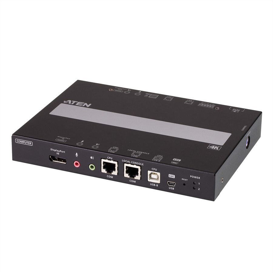 ATEN RCMDP101U Commutateur KVM sur IP DisplayPort 4K à port unique avec accès partagé local/distant