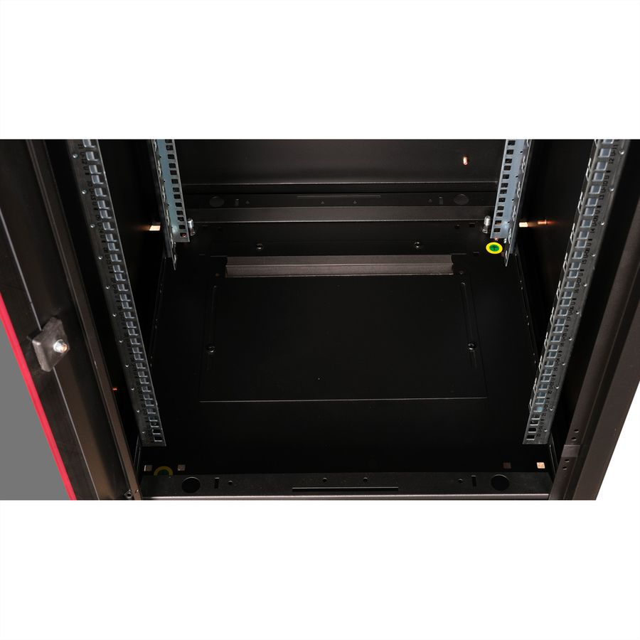 ROLINE 19" Baie réseau Pro 22U, 600x600 LxP Porte verre noir