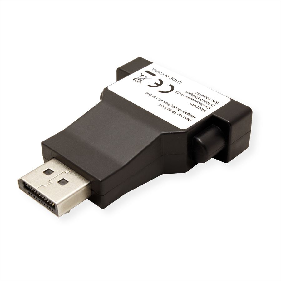 VALUE Adaptateur DisplayPort - DVI, DP M-DVI F