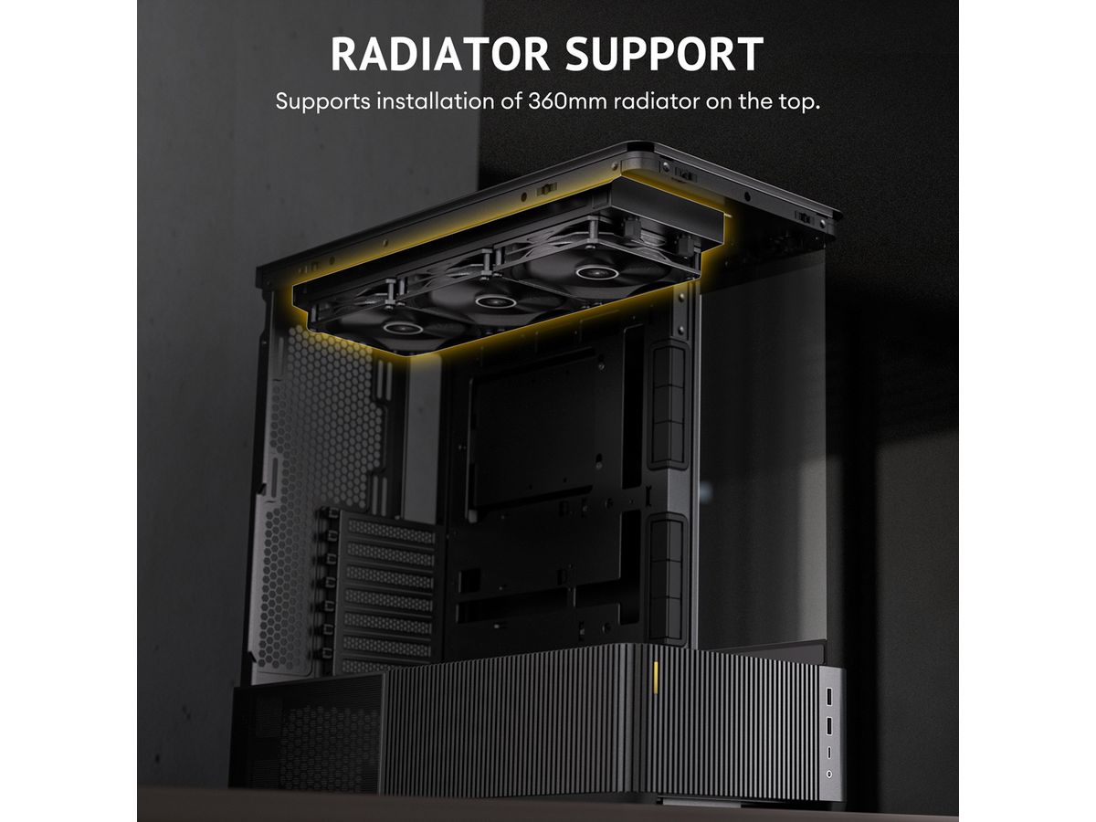 ANTEC Boîtier PC Constellation C6 Curve Air, format ATX Midi Tower, noir
