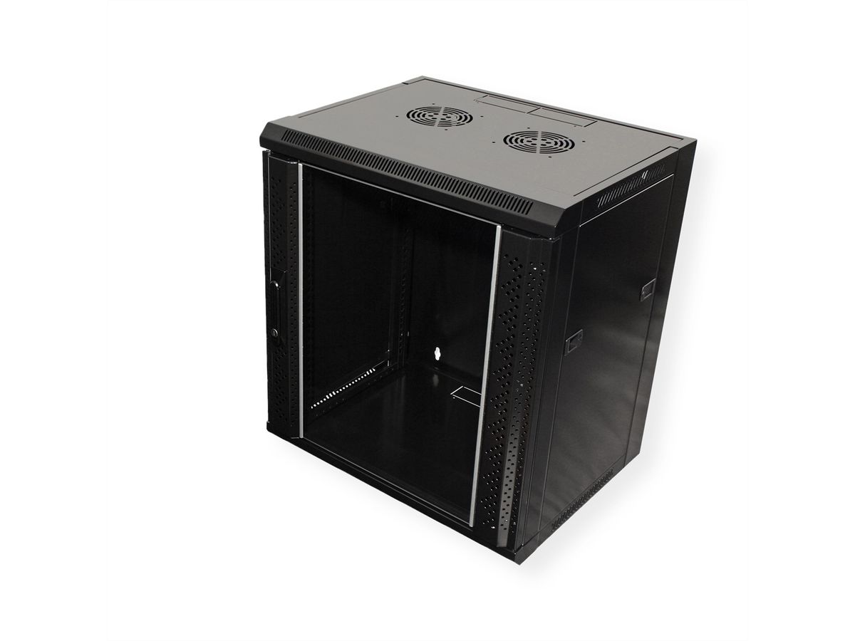 VALUE Armoire murale 12 UH (HxLxP) 640x570x450mm, noir
