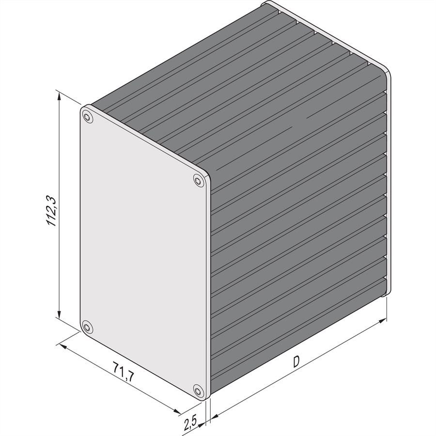 SCHROFF Minipac, boîtier rectangulaire, ordinateur de bureau