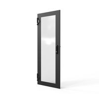 SCHROFF Porte 1400H 600L verre IP20 fermeture 1 point RAL7021