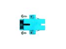 TELEGÄRTNER  Coupleur SC Duplex, Multimode, Manchon en céramique, boîtier en plastique, turquoise