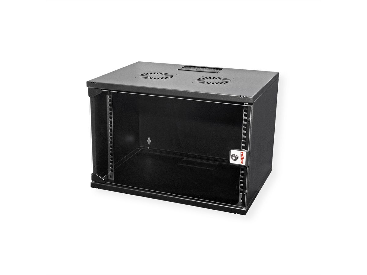ROLINE 19" Boîtier mural Basic 7U, 540x400 LxP En kit noir