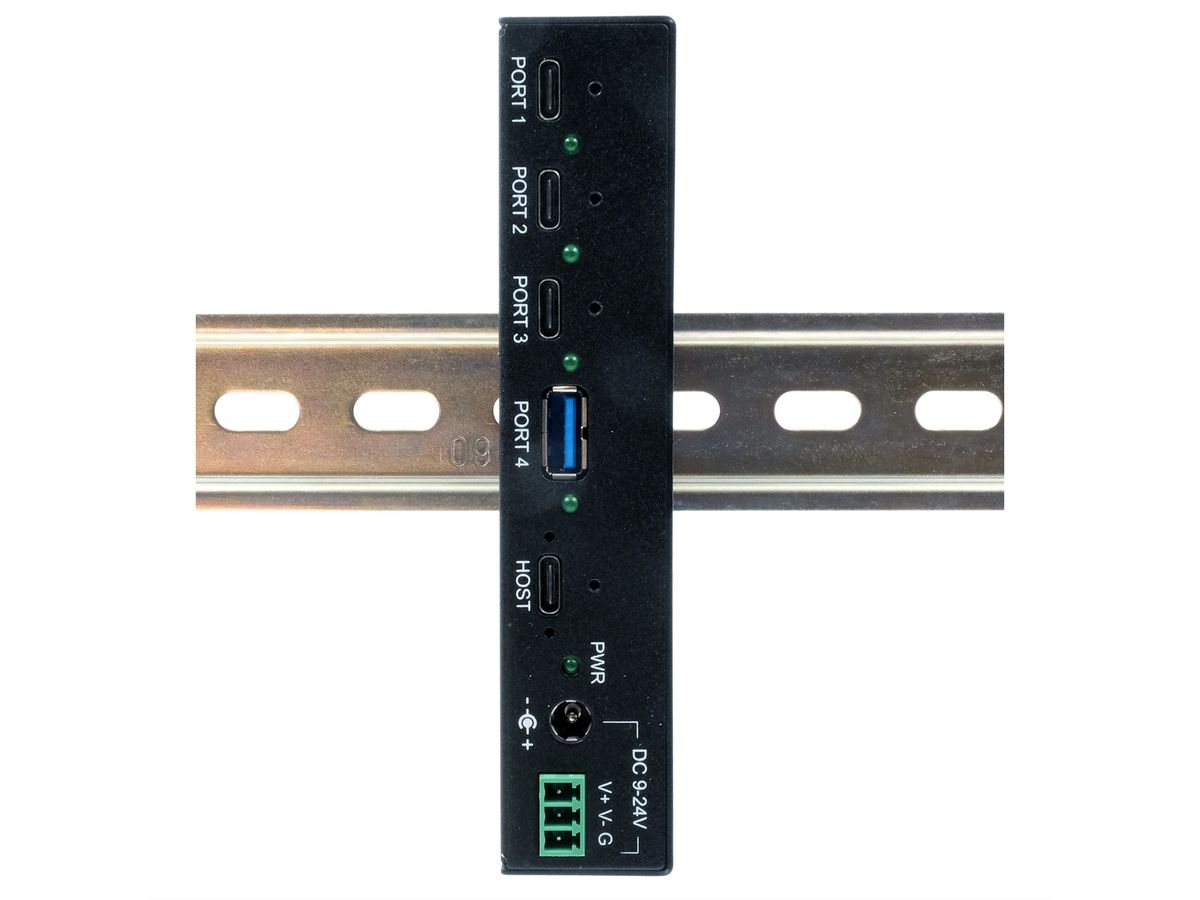 EXSYS EX-12293HMS Hub métal USB 3.2 Gen2, 4 ports, 3x C et 1x A