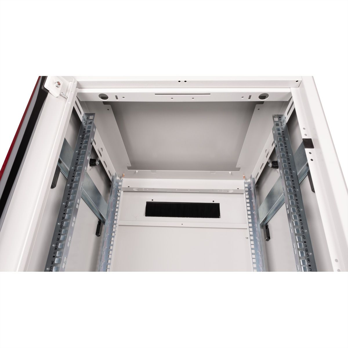 ROLINE 19" Baie réseau Pro 42U, 600x600 LxP Porte verre gris