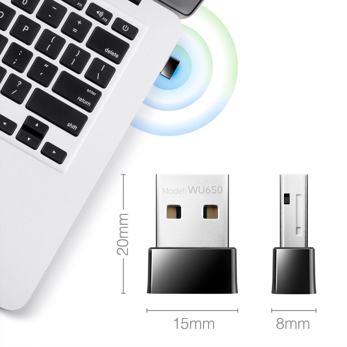 CUDY WU650 AC650 Adaptateur WiFi Mini USB