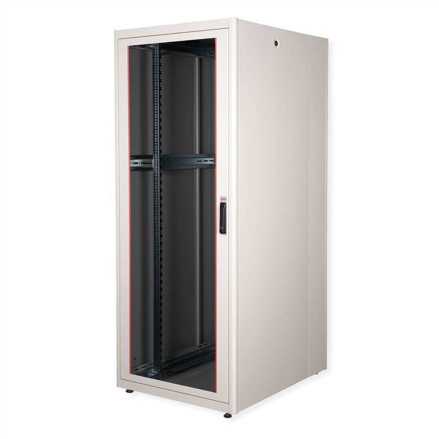 ROLINE 19" Baie réseau Basic 42U, 800x1000 LxP Porte verre gris