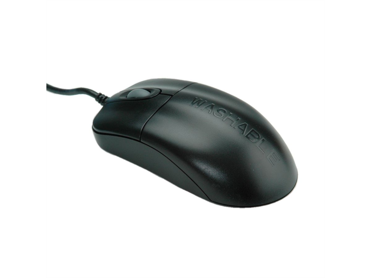 SEAL SHIELD Silver Storm STM042, Souris USB noire étanche et antimicrobienne
