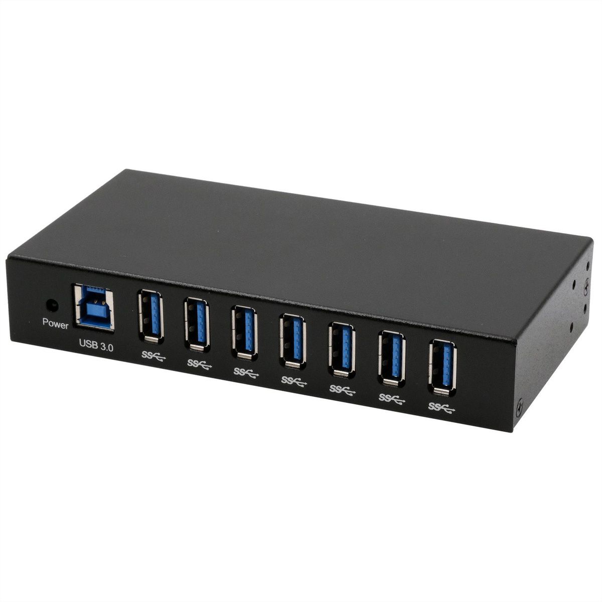 EXSYS EX-11237HMS-2 Hub 7 ports métallique , USB 3.2 Gen 1, kit rail DIN