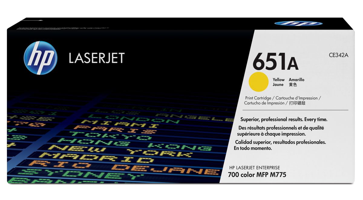 HP 651A toner LaserJet jaune authentique
