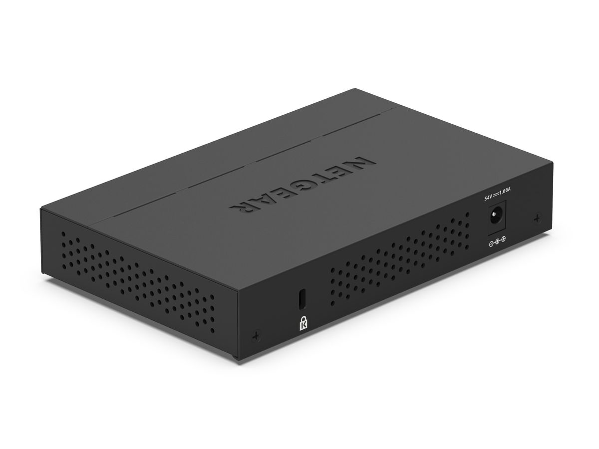 NETGEAR GS305PP Non-géré Gigabit Ethernet (10/100/1000) Connexion Ethernet, supportant l'alimentation via ce port (PoE) Noir