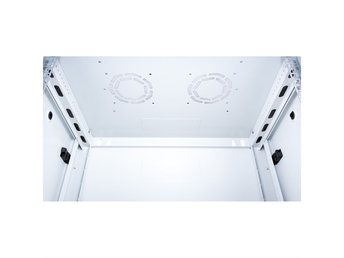 ROLINE 19" Boîtier mural Basic Plus 18U, 600x450 LxP gris