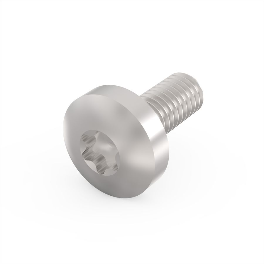 Vis à tête cylindrique de SCHROFF, Torx, fonction GND, acier zingué, M4 × 10 mm, 100 pièces