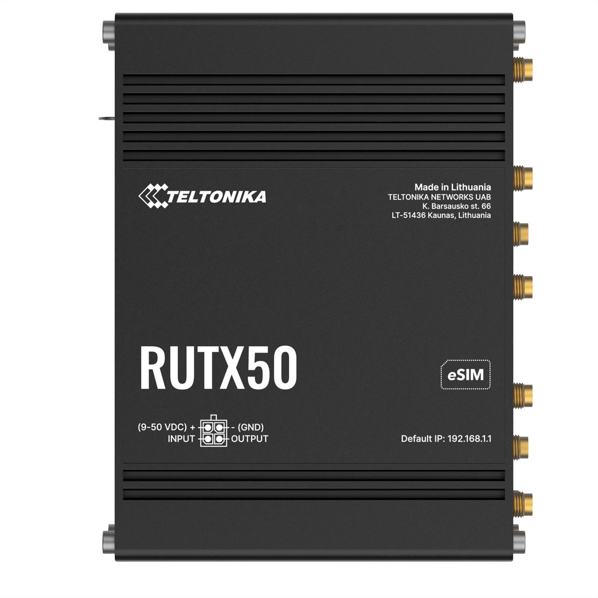 TELTONIKA RUTX50 5G/4G/LTE Routeur industriel eSIM Version