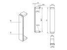 SCHROFF PMC Plaque frontale pour mezzanine, non blindée, alu, anodisé