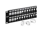 TRENDnet TC-KP48 Tableau de connexion HD 2U Keystone vierge à 48 ports