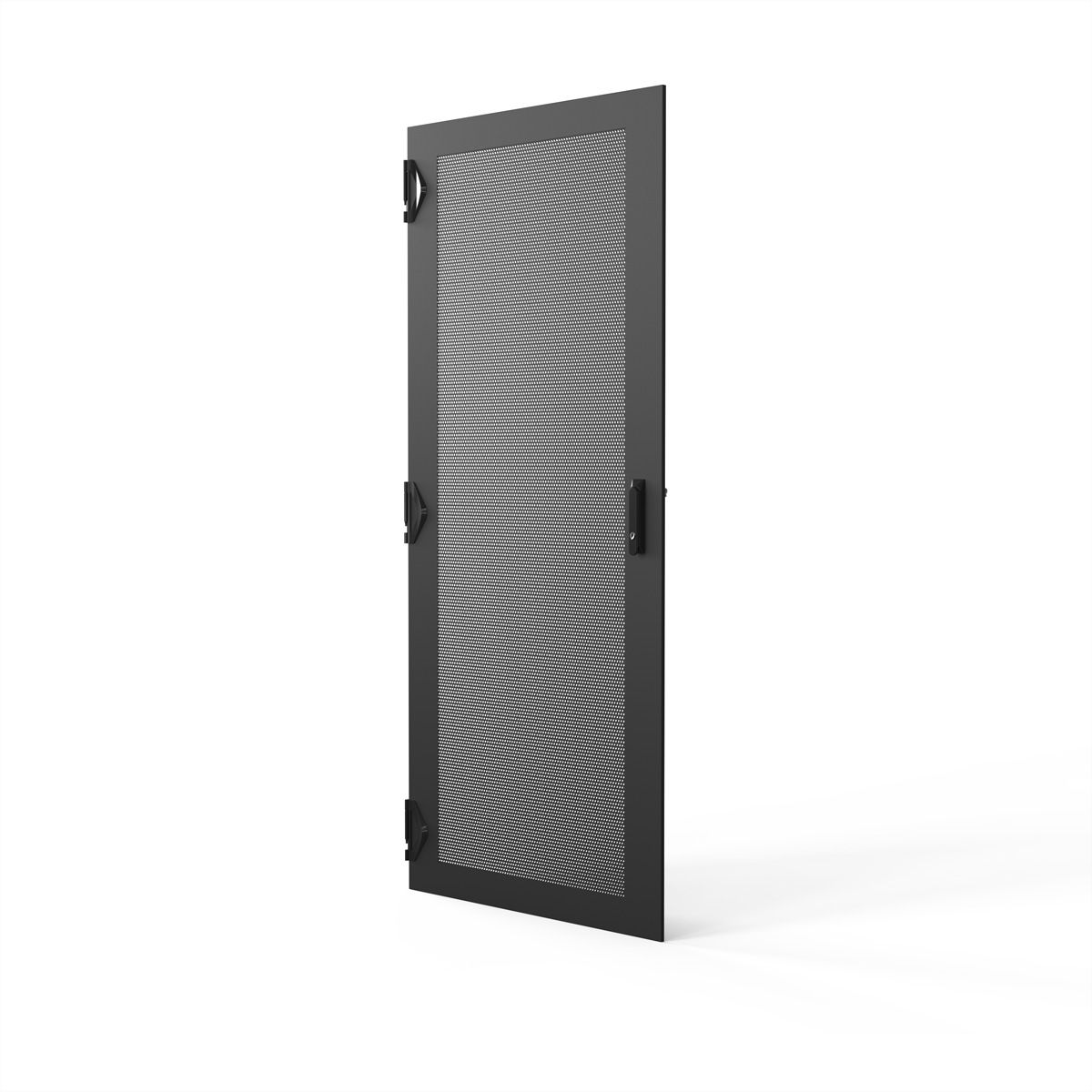 SCHROFF Porte 1200H 800L perforée  IP20 fermeture 3 points RAL7021