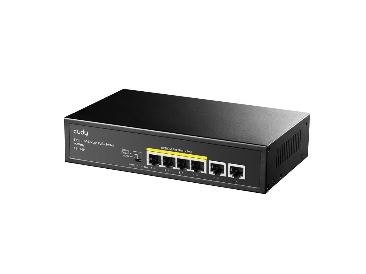 CUDY FS1006P Switch 6 ports 10/100M PoE+ 60W