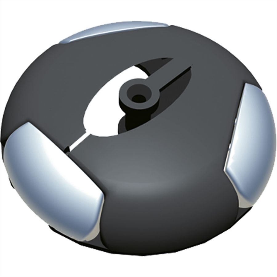 BACHMANN Distributeur Easy-Switch avec raccordement vertical Kabelschlange® Premium noir