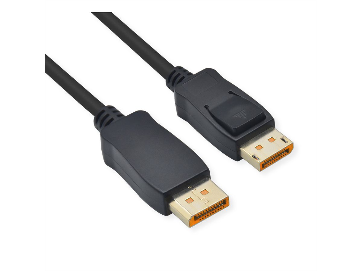 ROLINE Câble DisplayPort v2.1, 10K, DP M - DP M, noir, 2 m