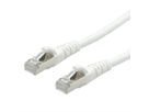 Cordon Cat.6A (Class EA) FTP AWG26, blanc, 0,5 m