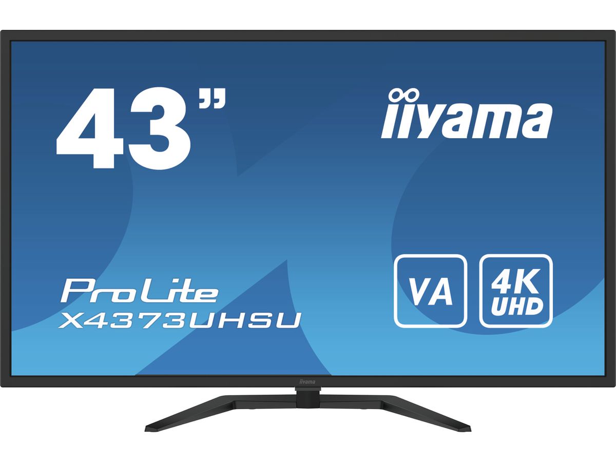 iiyama ProLite X4373UHSU-B1 écran plat de PC 108 cm (42.5") 3840 x 2160 pixels 4K Ultra HD Noir