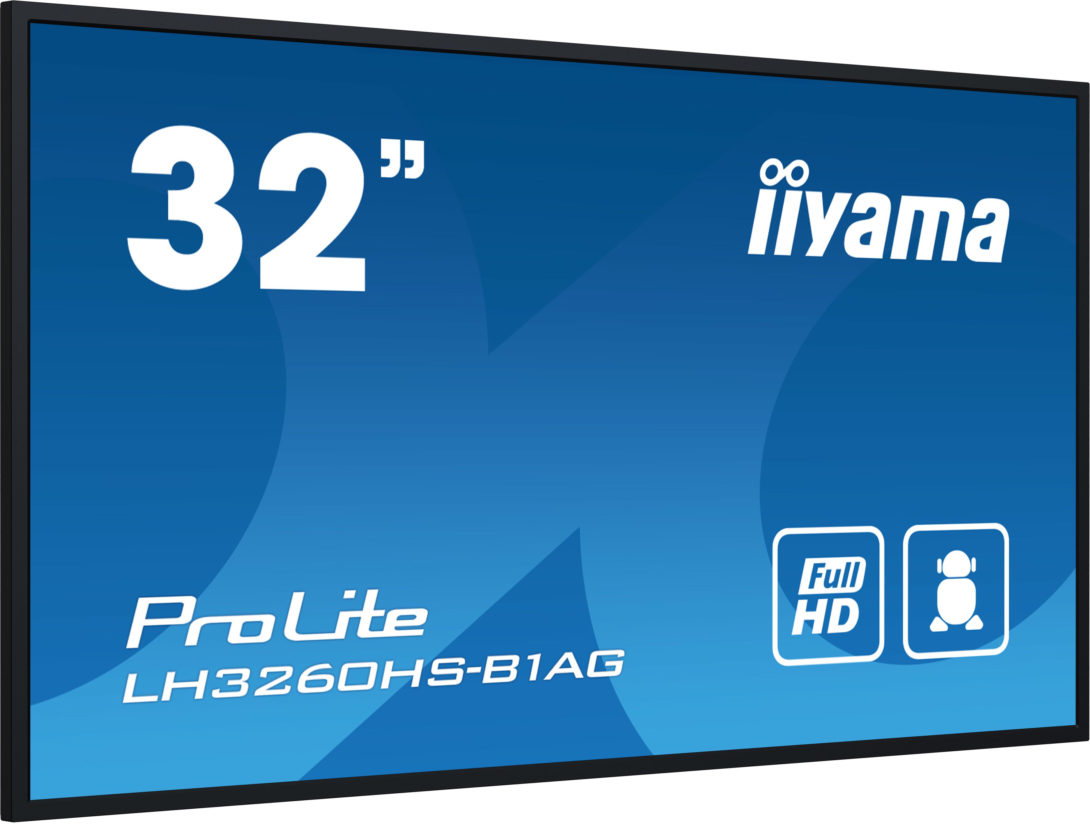 IIYAMA PROLITE ECRAN 31,5'' FHD 24/7, 3 x HDMI MINI JACK 2x10W