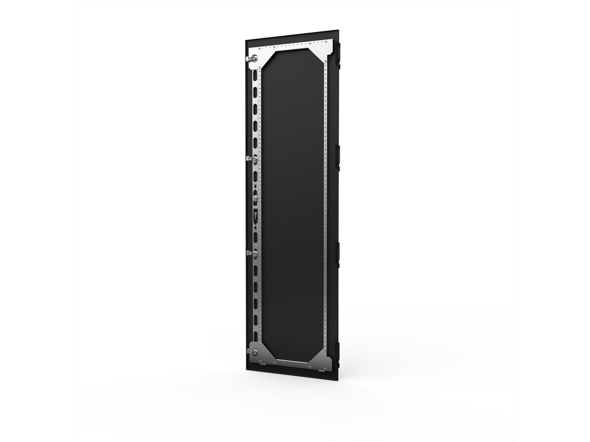 SCHROFF Porte 1600H 600L EMC séismique fermeture à 4 points RAL7021