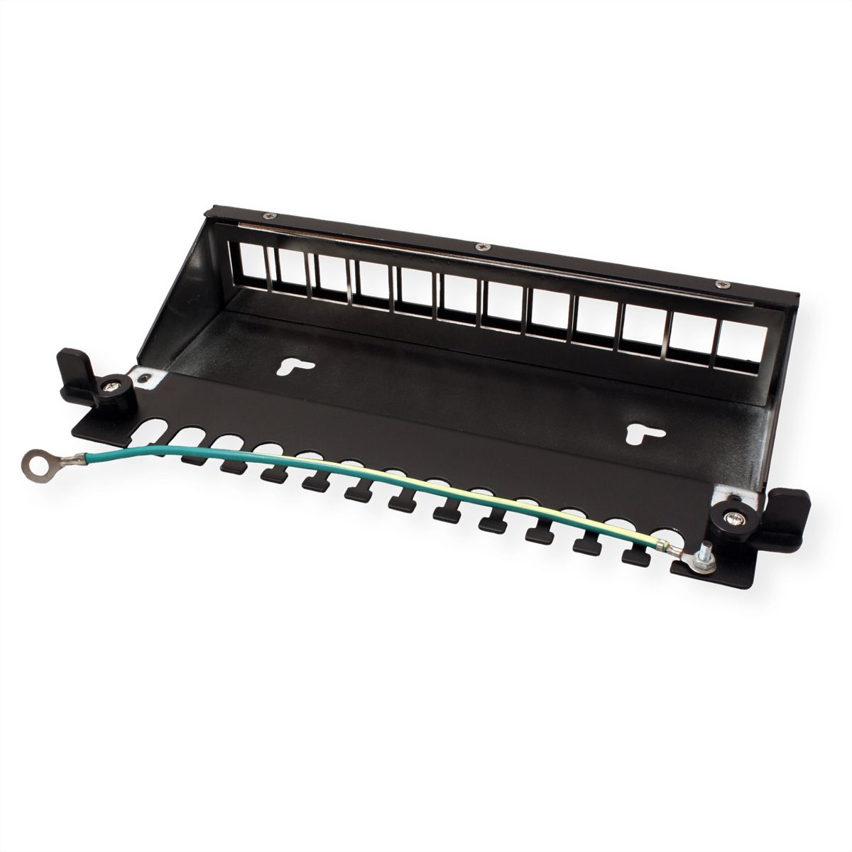 VALUE Panneau de brassage pour Keystones 12 ports, noir