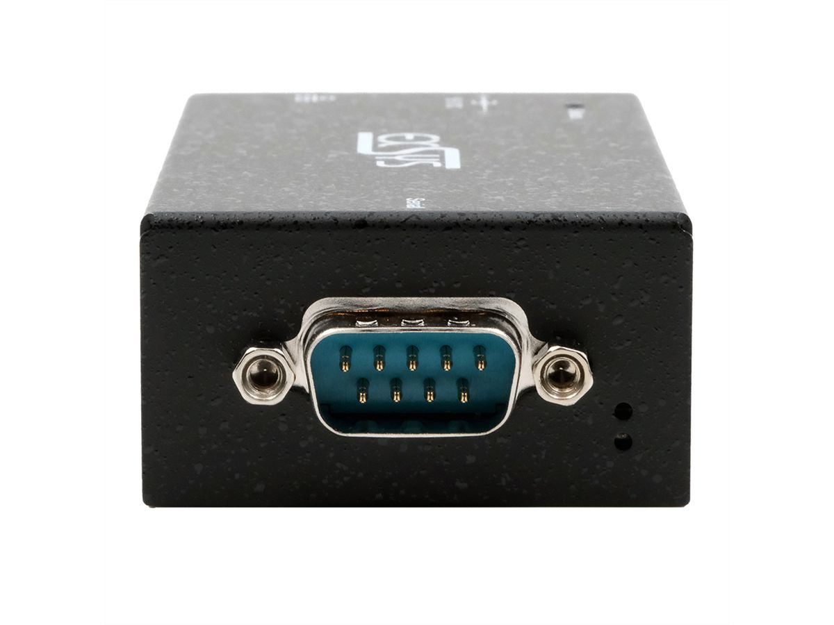 EXSYS EX-6111-2PoE Ethernet PoE vers 1 x port RS-232, Adaptateur secteur 5V/4A