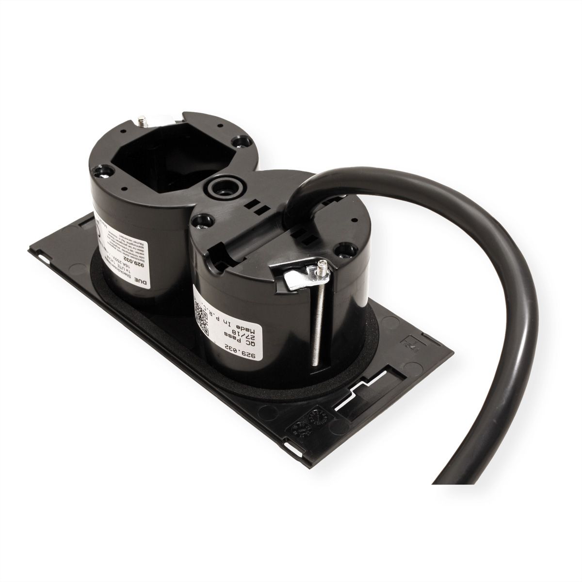 BACHMANN DUE 1xUTE 1xCM 0,2m GST18, noir, 0,2 m