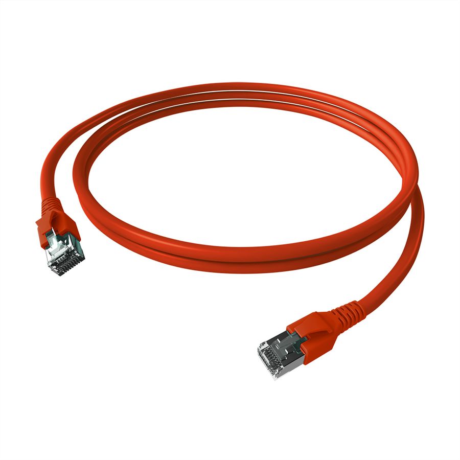 EasyLan FlexBoot Cordon Cat.6A, S/FTP, rouge, 0,5 m
