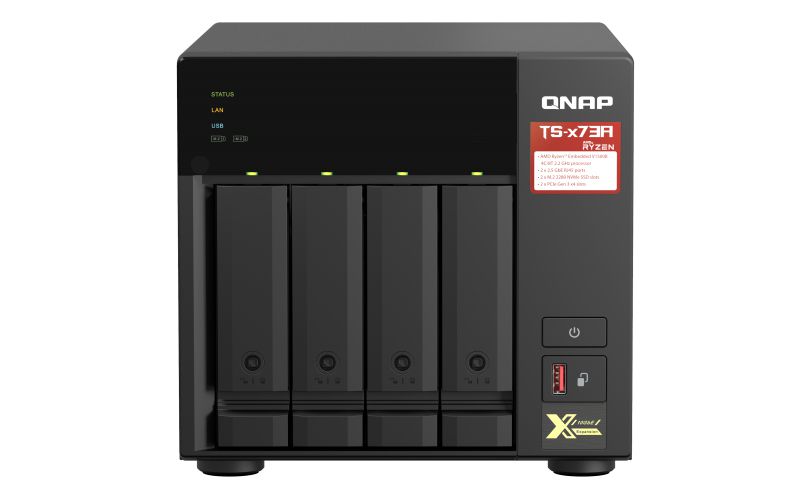 QNAP TS-473A NAS Tower Ethernet/LAN Noir V1500B