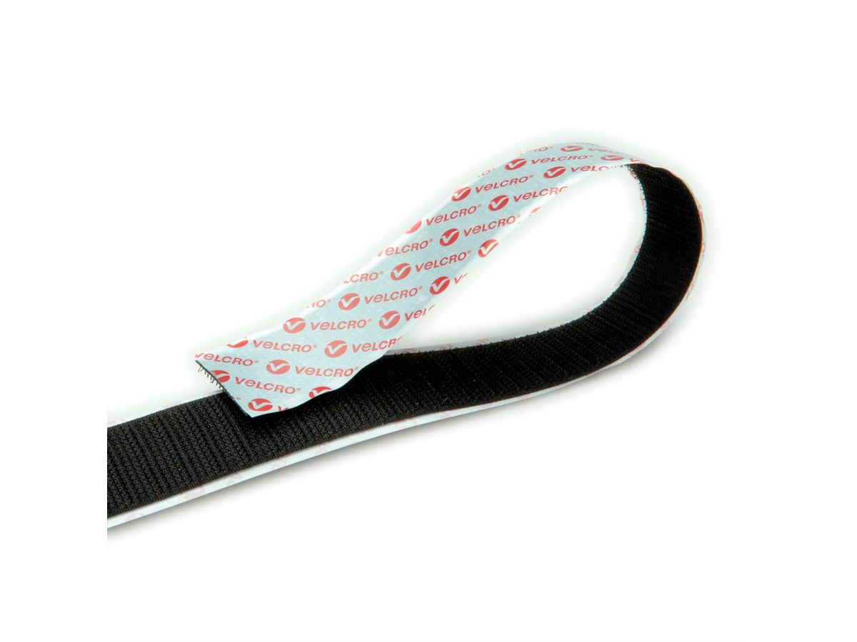 VELCRO® Ruban à crampon L: 25m/l:25mm, noir