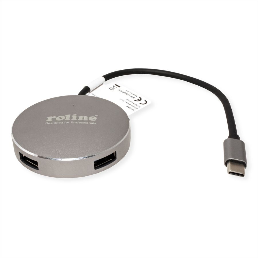 ROLINE Hub USB 3.2 Gen 1, 4 ports, prise type C