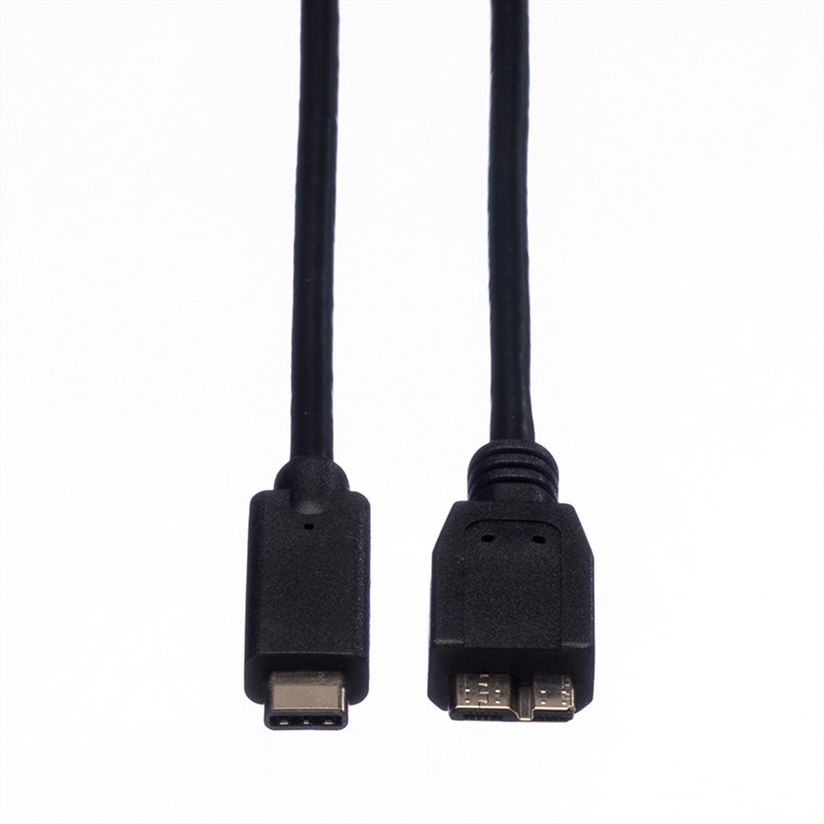 ROLINE Câble USB 3.2 Gen 1, C-Micro B, M/M, noir, 0,5 m