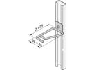 Oeillet de câble SCHROFF pour rail en C, acier, 40 x 75 mm