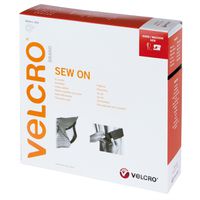 VELCRO® Crochets & velours 50mmx10m noir, bande à coudre