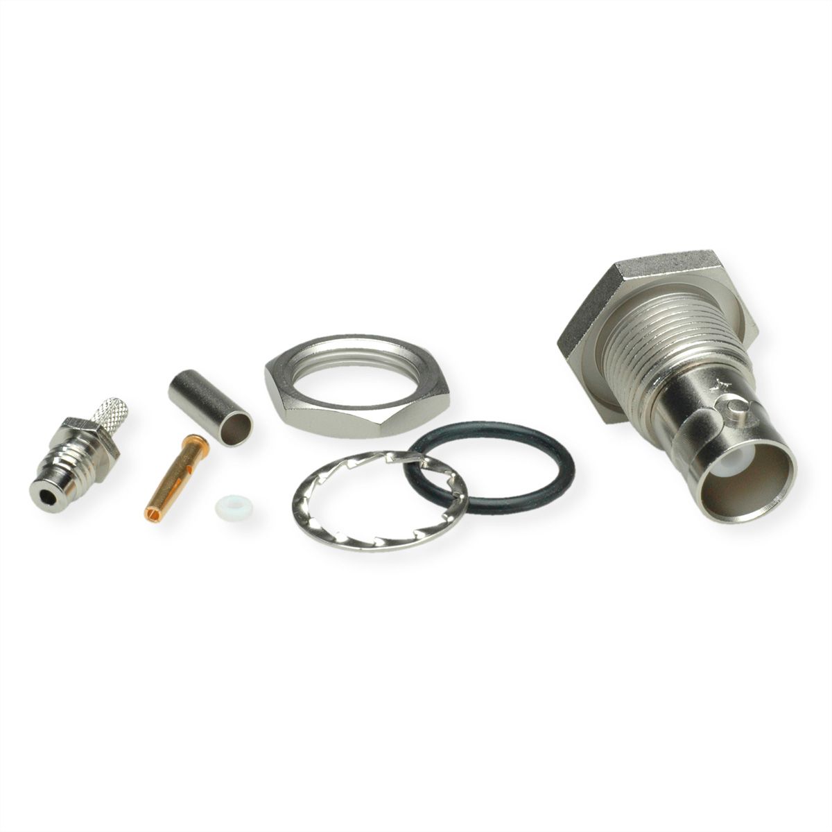 TELEGÄRTNER Douille de câble BNC 50 ohms, pour sertissage RG-316/U