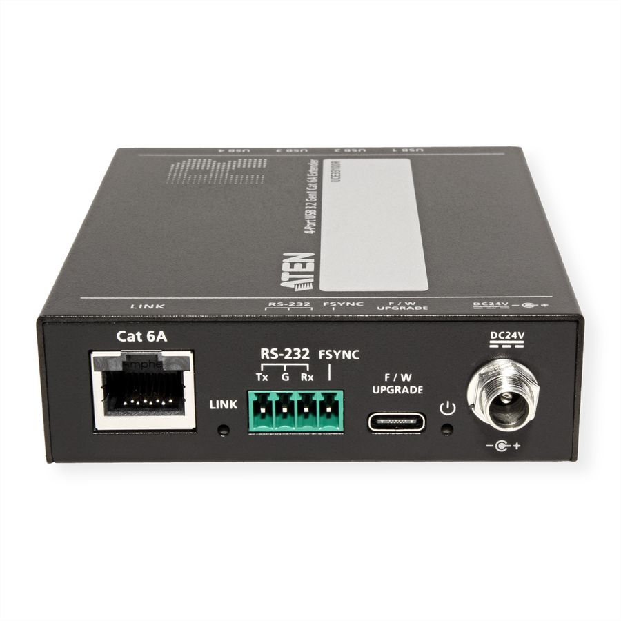 ATEN UCE33100 Prolongateur USB 3.2 Gen 1 Cat 6A à 4 ports, jusqu'à 100 m