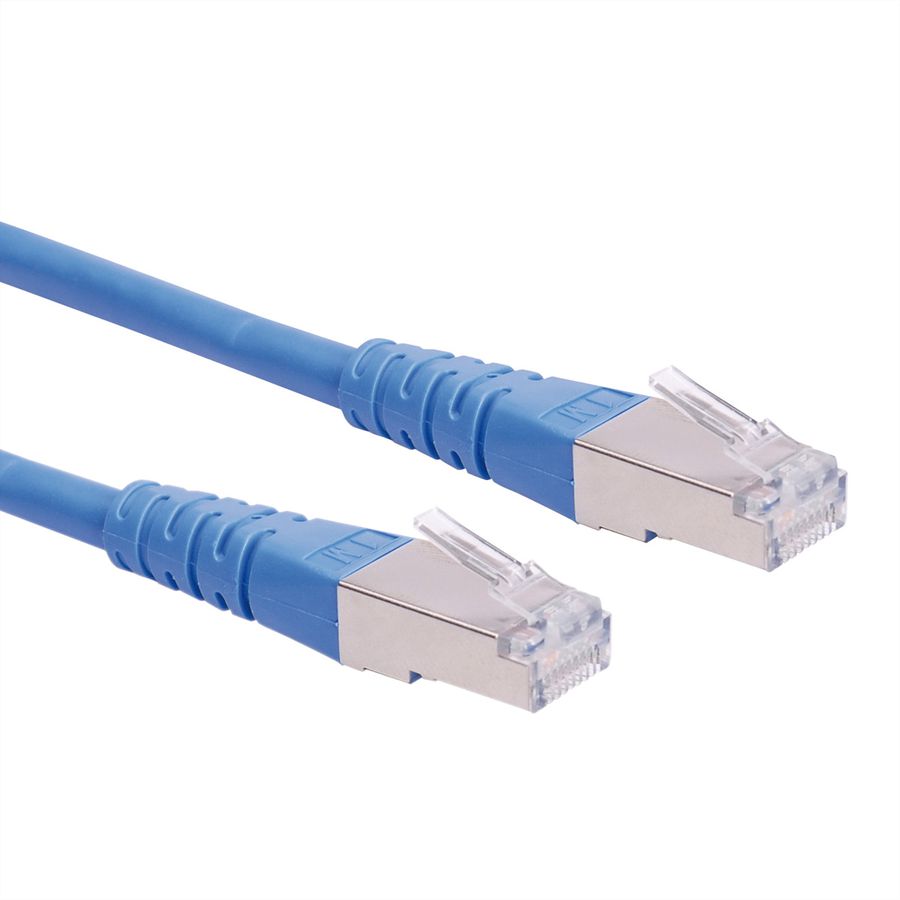 Cordon Cat.6 (Classe E) F/UTP AWG26, bleu, 10 m