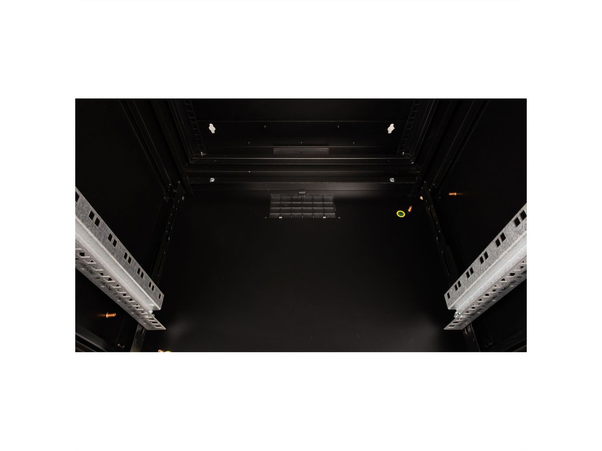 ROLINE 19" Boîtier mural Pro 16U, 600x600 LxP pivotant en 2 parties noir