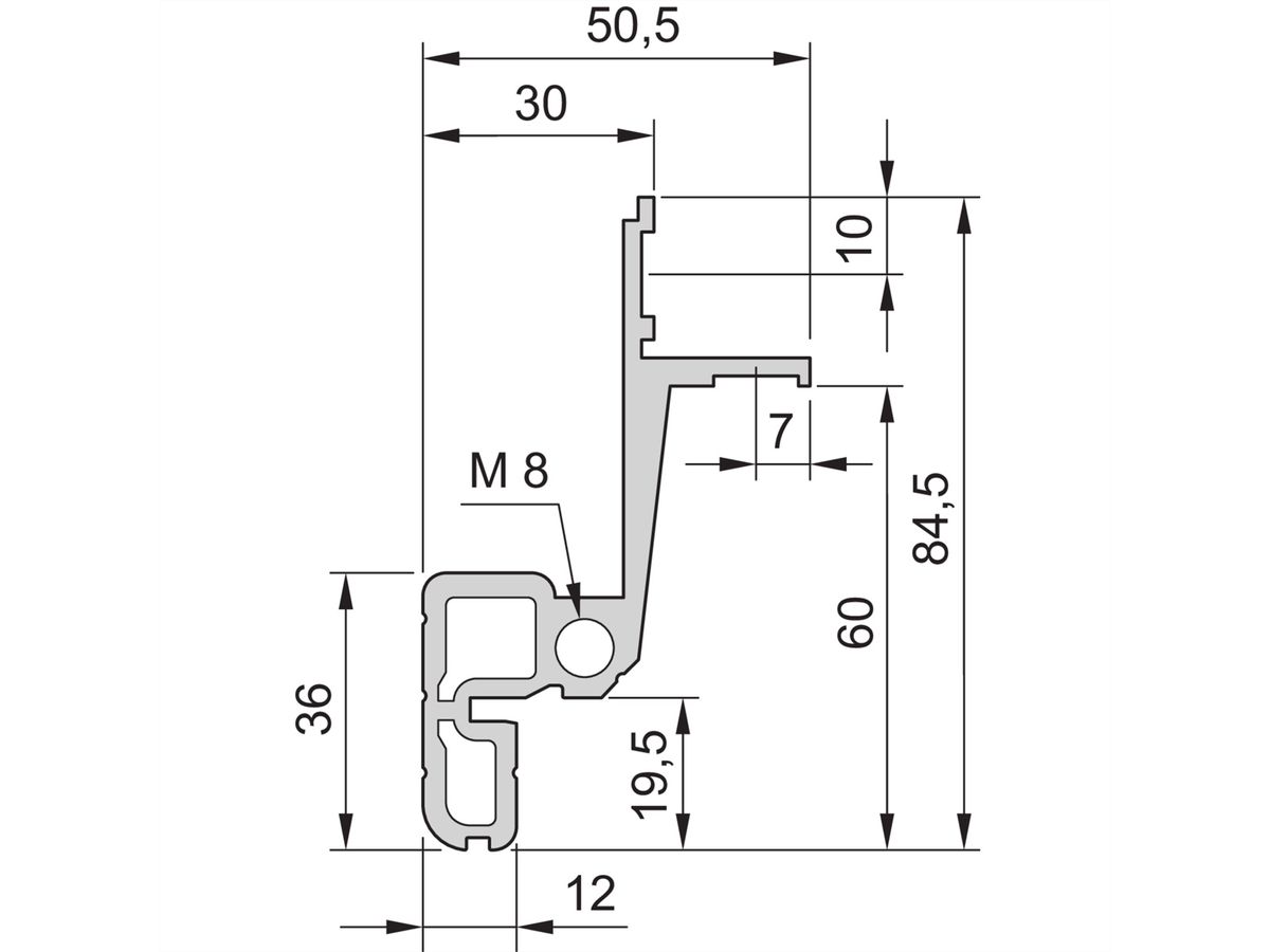 Cadre d'armoire Novastar SCHROFF, Slim-Line, 12 U 553W 1000D