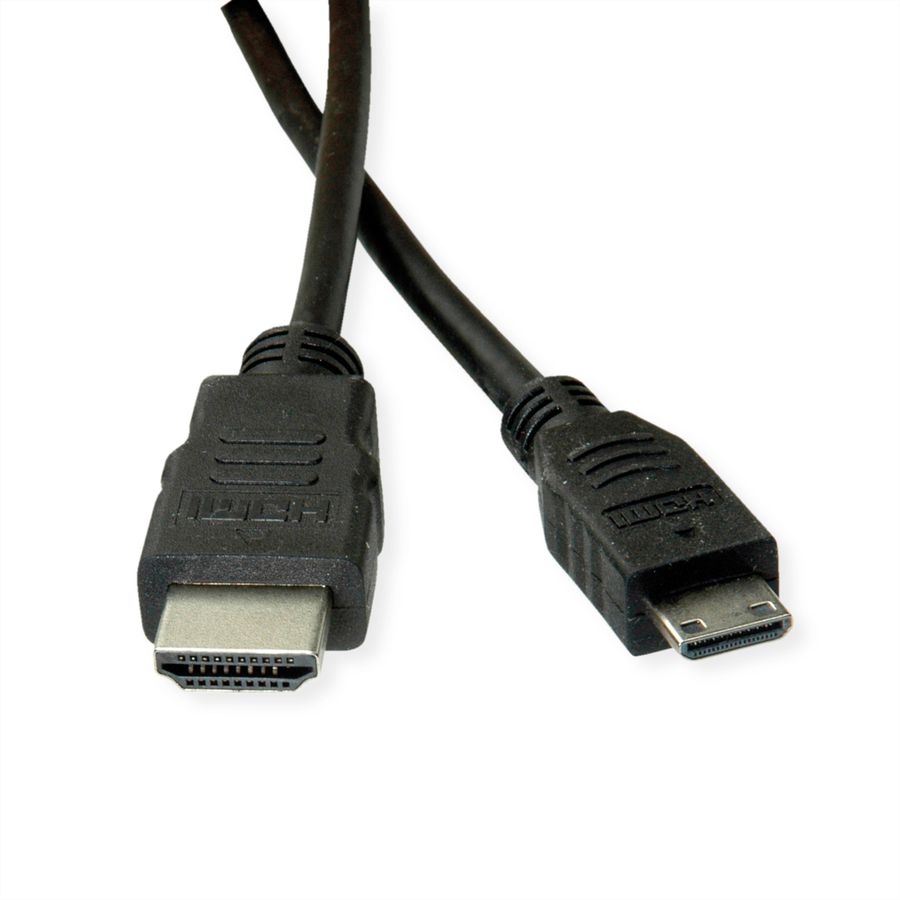 ROLINE GREEN Câble HDMI High Speed avec Ethernet, HDMI M - Mini HDMI M, 2 m