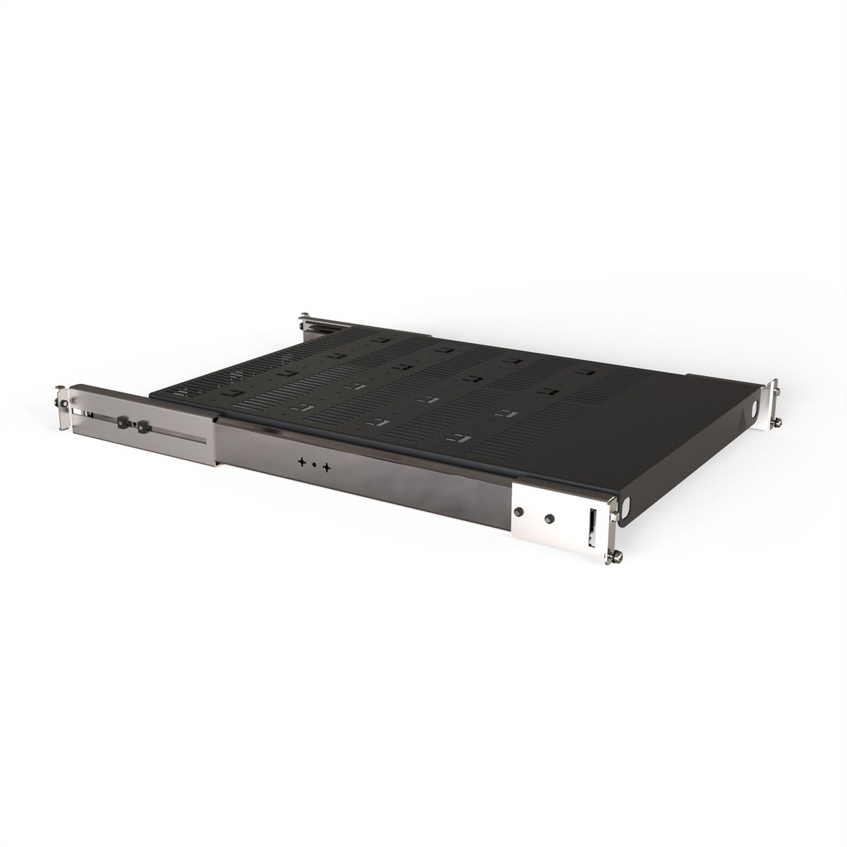 SCHROFF Tablette télescopique 19" pour Varistar, Novastar, Eurorack, 70 kg, RAL 7021, 553W 700D