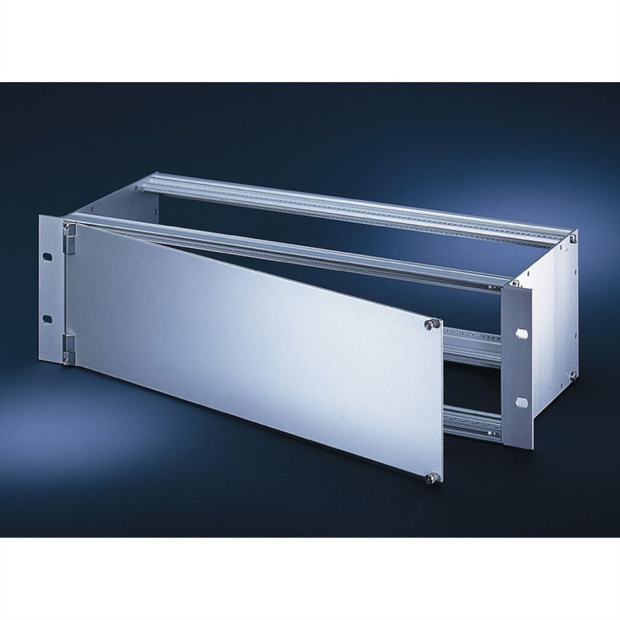 SCHROFF Face avant, blindée, charnières latérales, 3 U, 84 CV, 2,5 mm, alu
